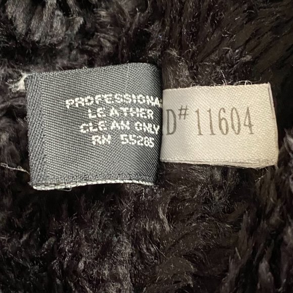 Express Black Leather Jacket Classic Style - Picture 14 of 16